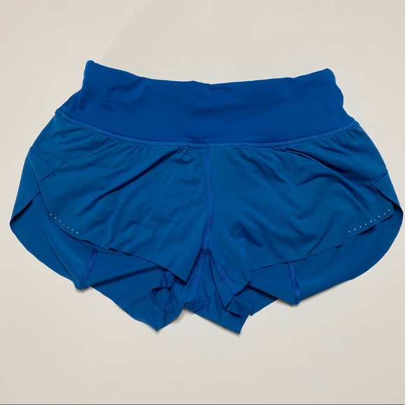 Lululemon Chase Me Blue Reflective Shorts 2.5" 2 - Picture 7 of 8